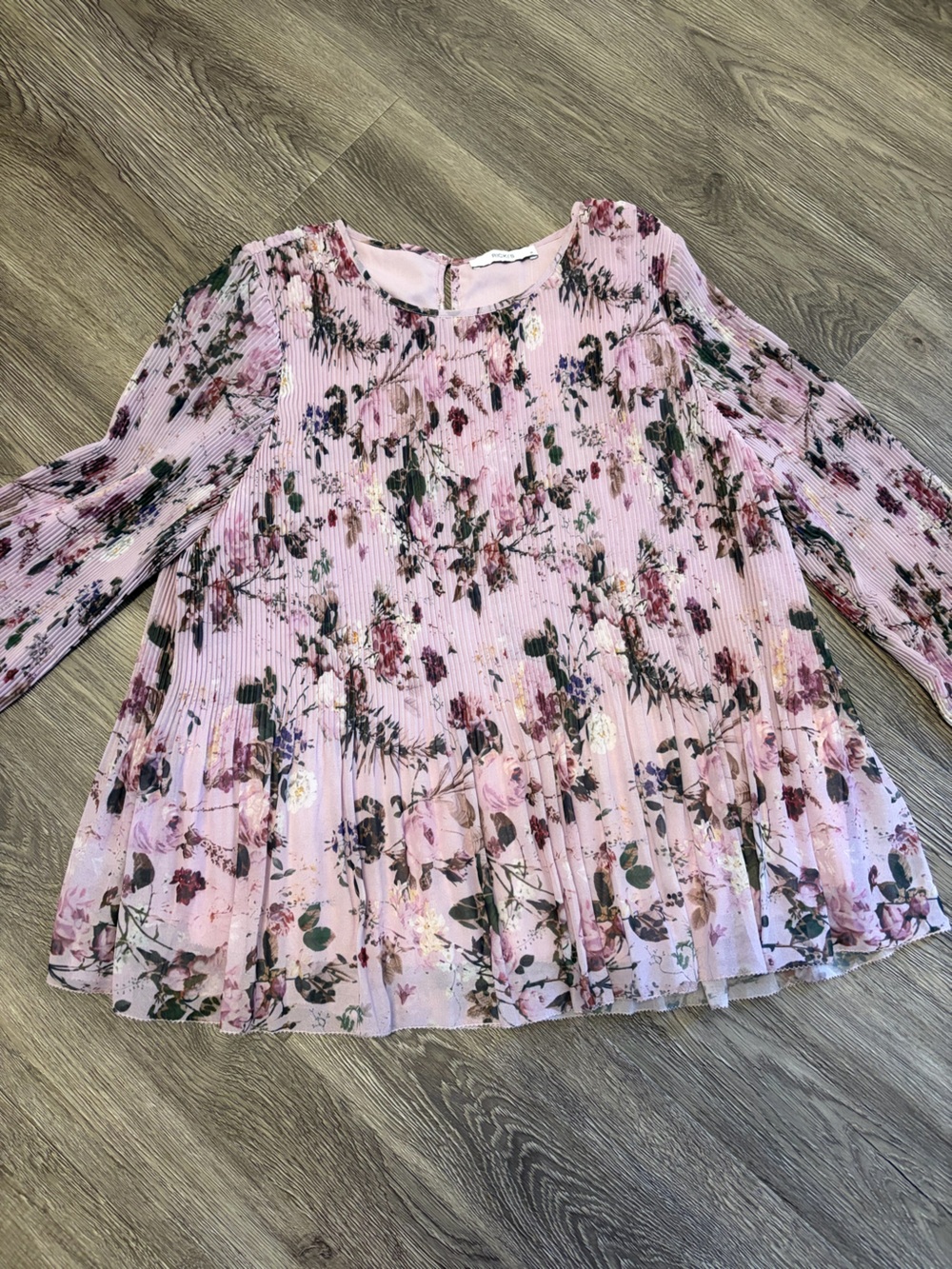 Ricki's Pink Floral Pleated Skater Skirt